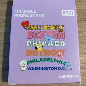 Line Friends BT21 Purple Desktop Phone Foldable Phone Stand